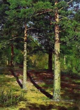  ivan - le soleil a allumé des pins 1886 paysage classique Ivan Ivanovitch